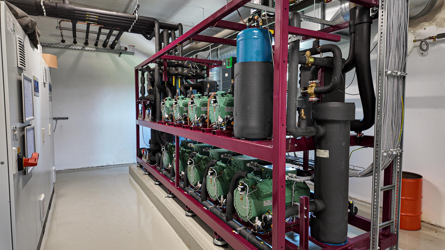 CO₂-Verbundanlage von Funke Klimatechnik beim Projekt Gemüse Meyer