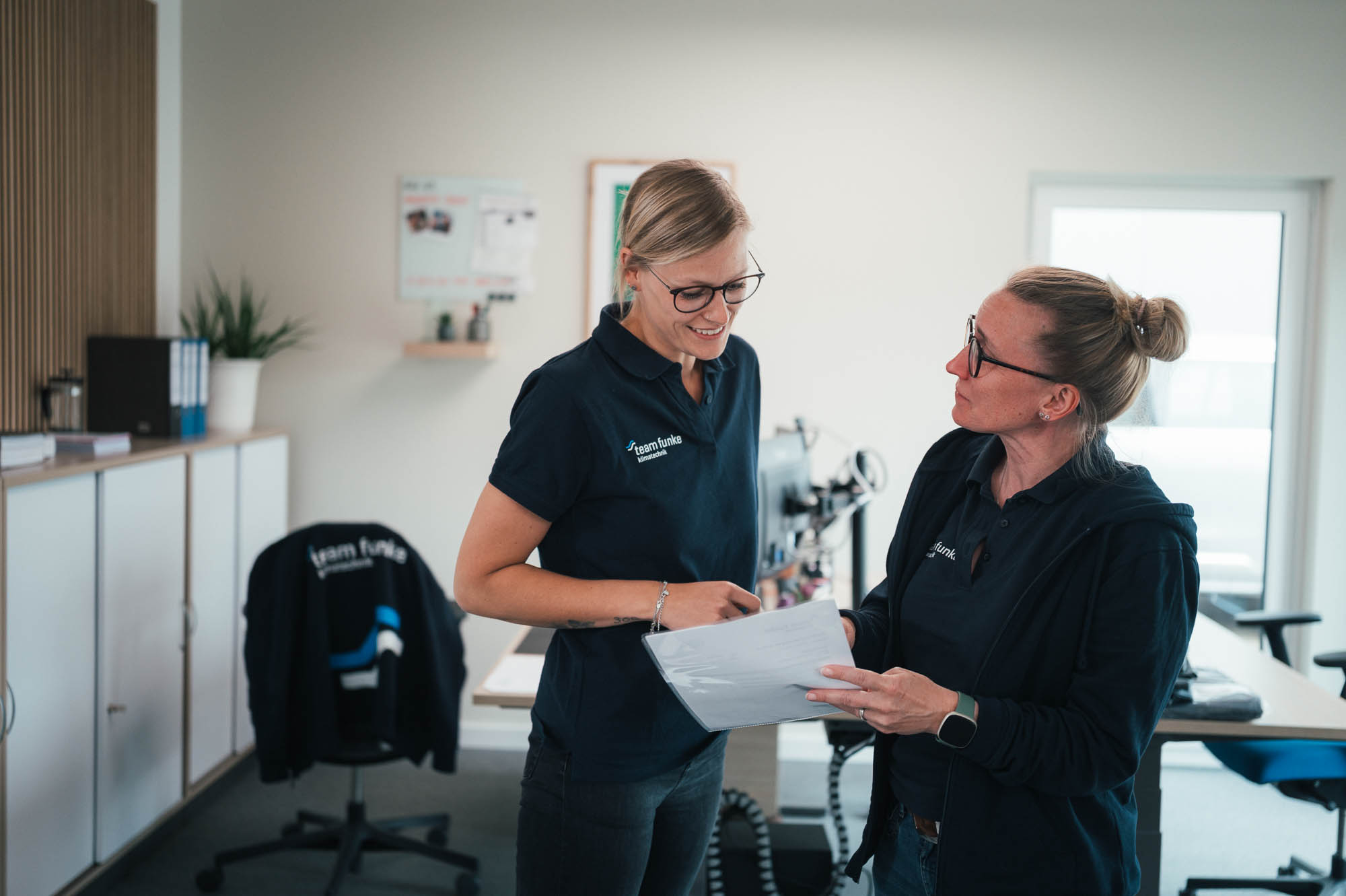 Team von Funke Klimatechnik im Büro